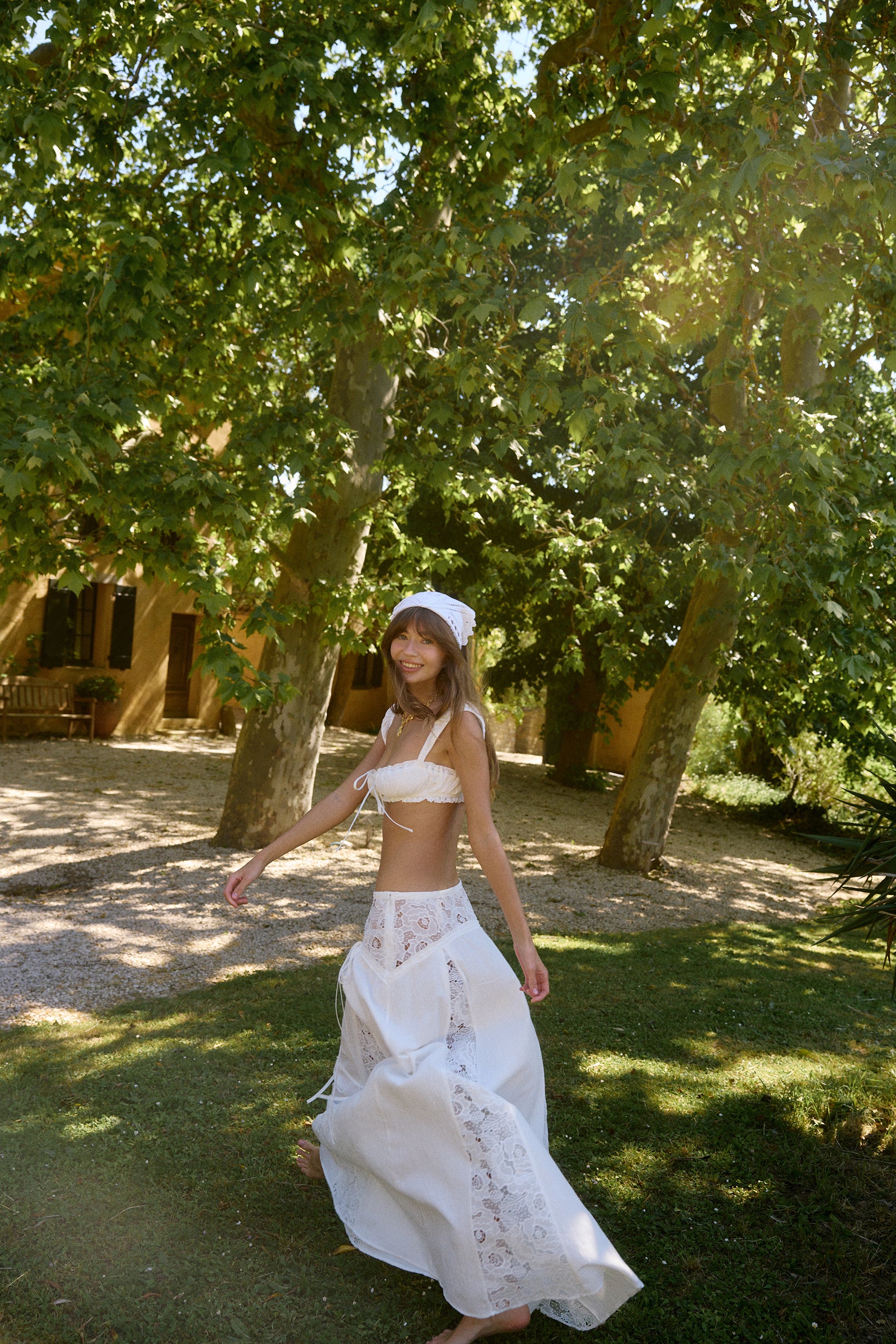 Jolie Maxi Skirt in Celeste