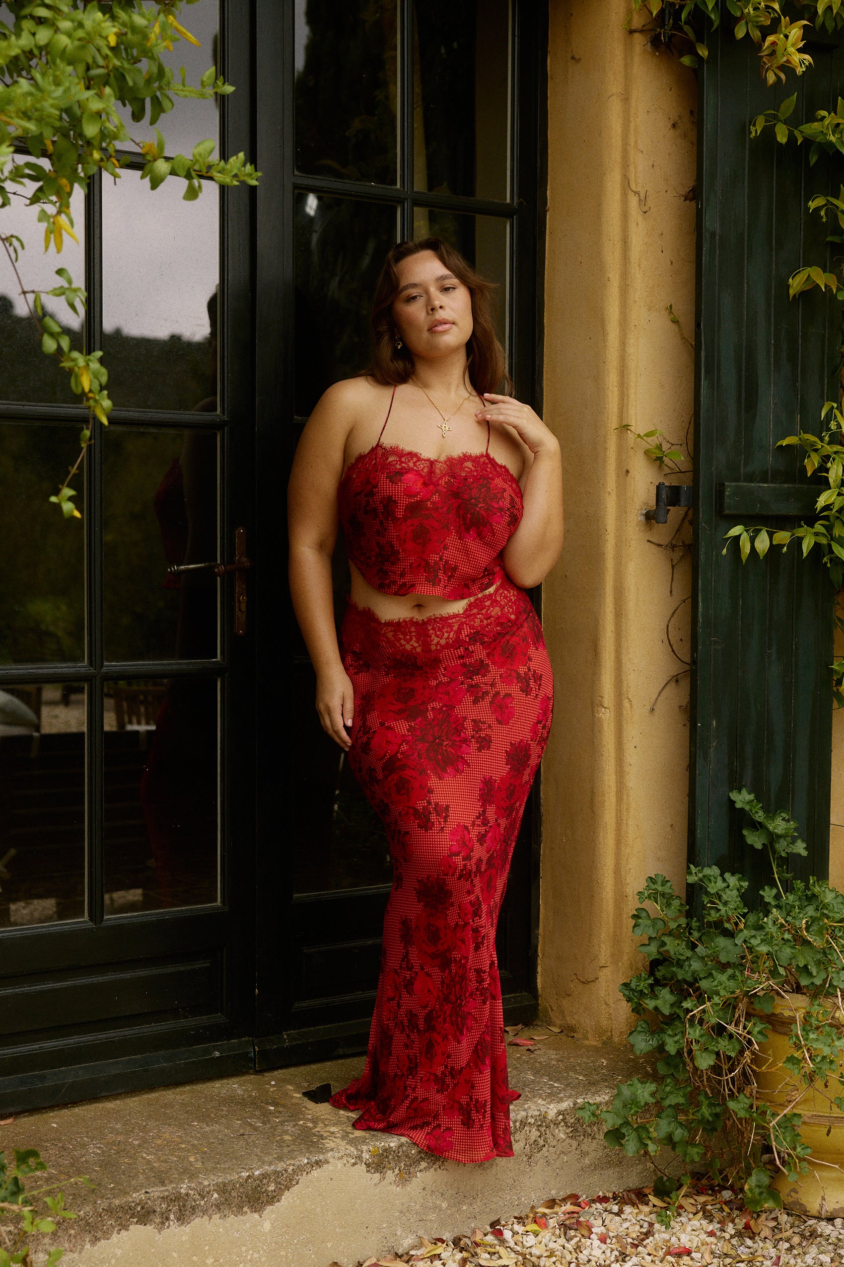 Fleurie Maxi Skirt in Rose