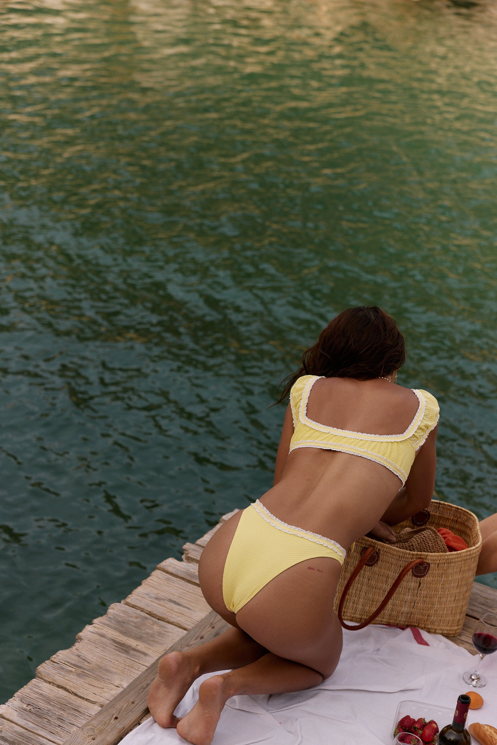 Buzios Bikini Bottom in Limon