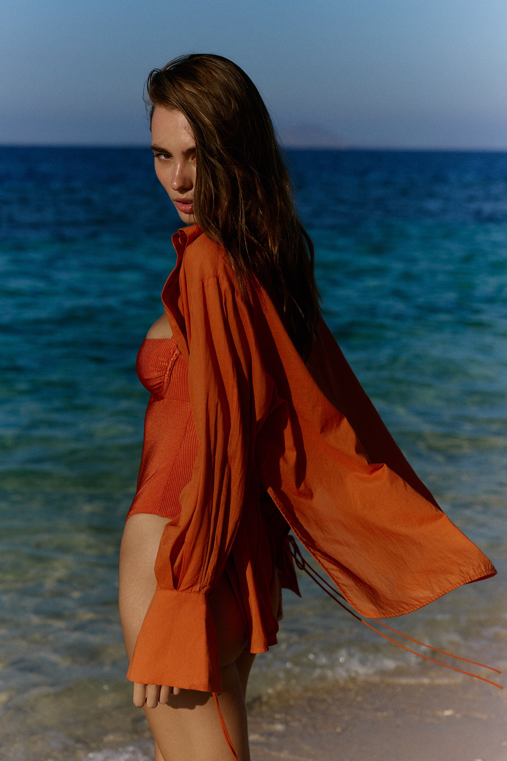 Valetta Cotton Shirt in Quemada