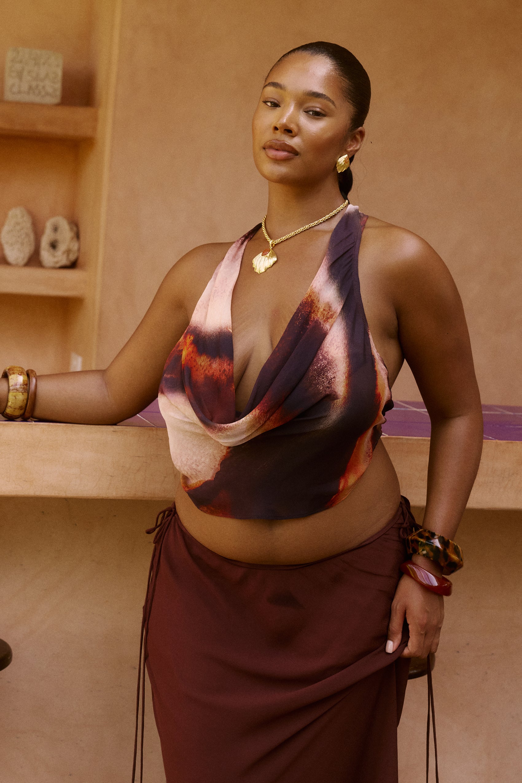 Luzita Top in Sarabi