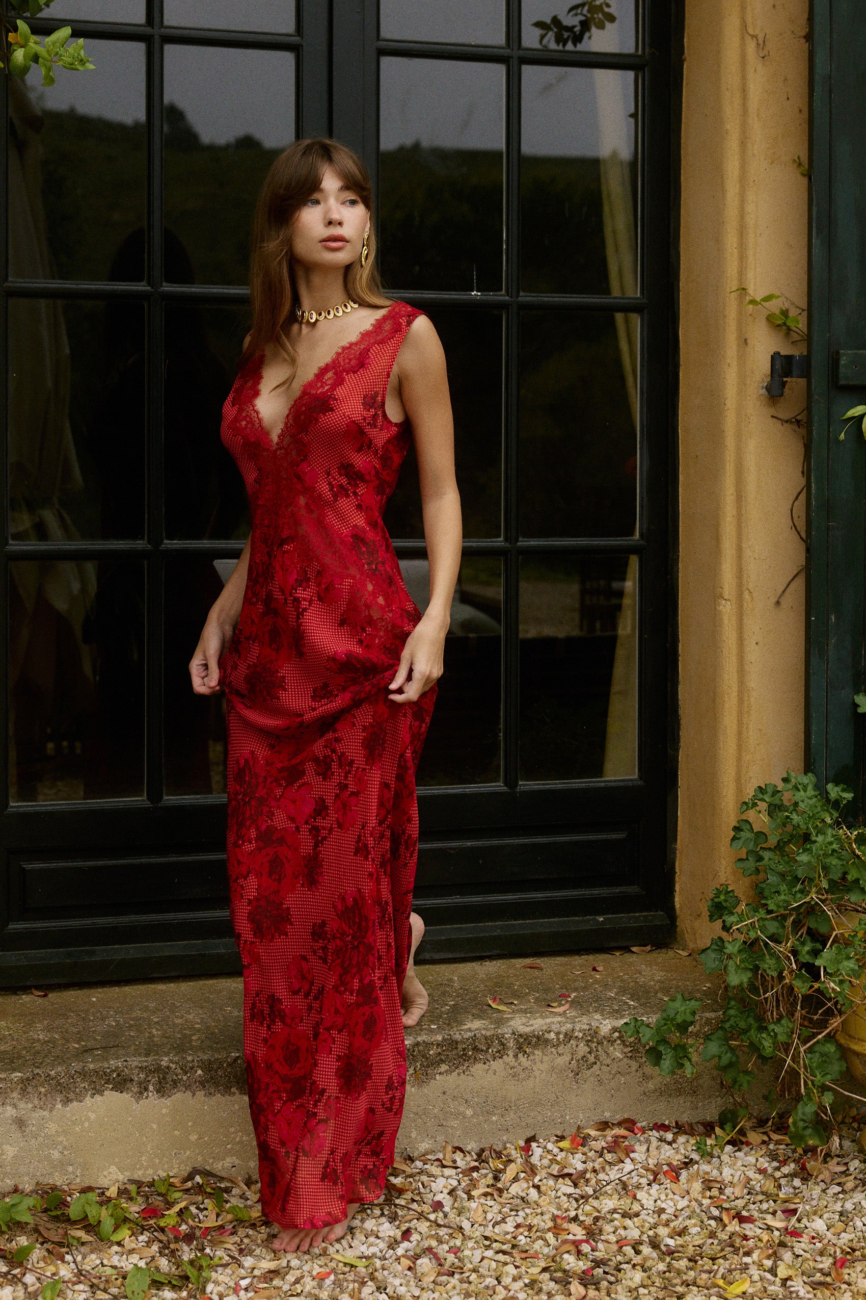 Juliette Maxi Dress in Rose