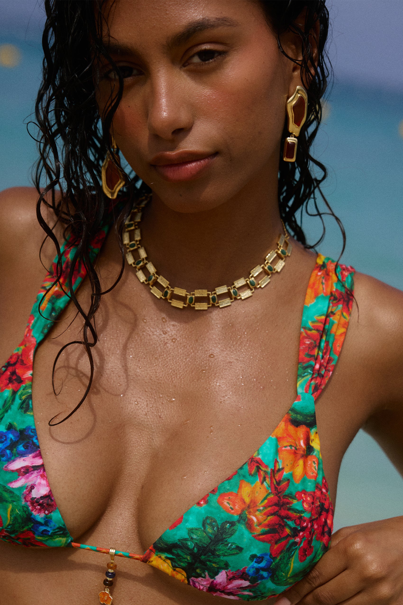 La Ceiba Choker in African Jade