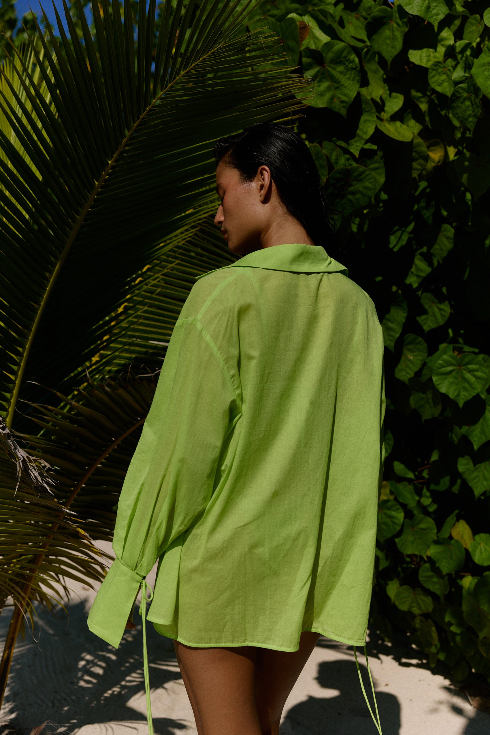 Valetta Cotton Shirt in Manzana