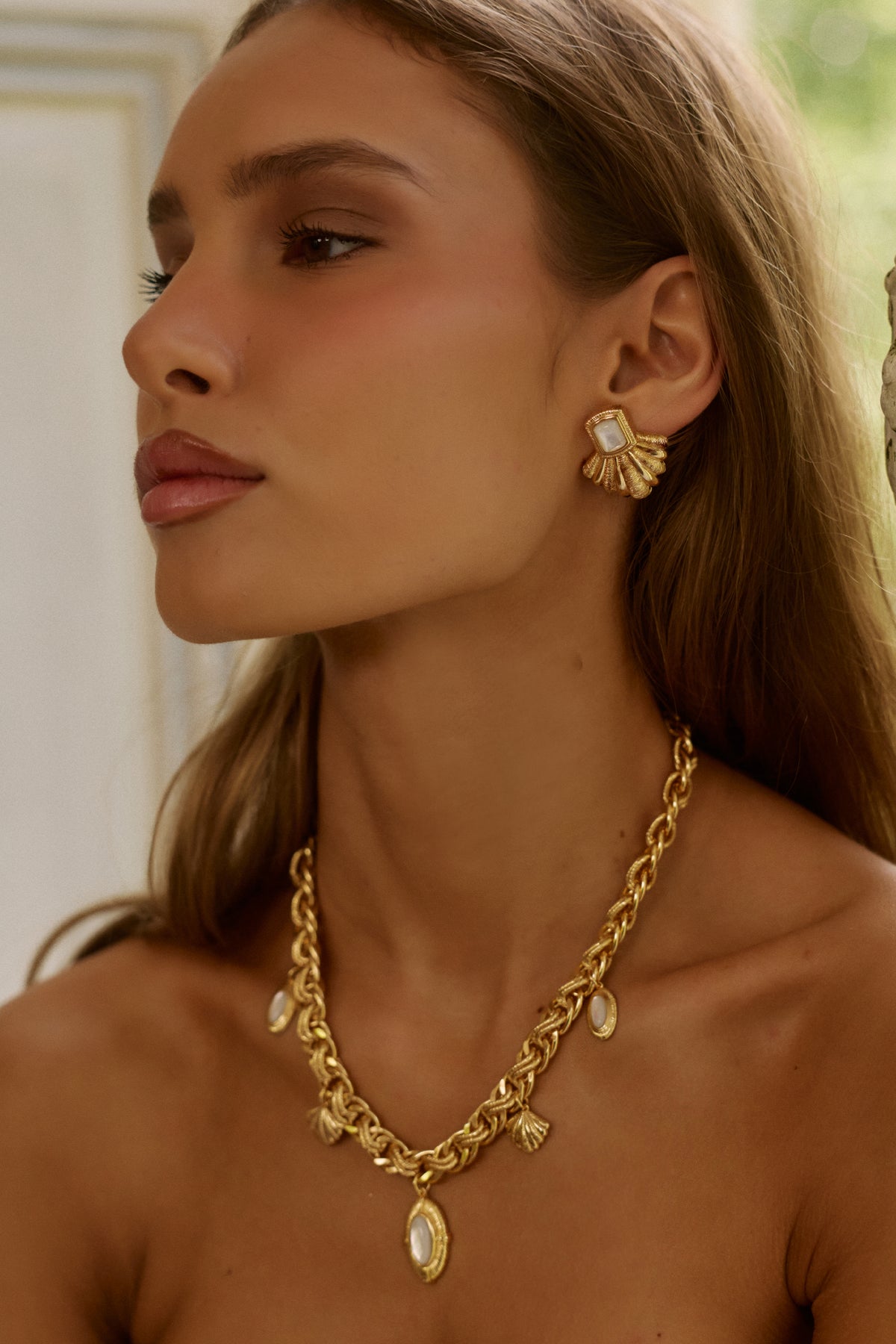 Sorella Necklace in Pearl