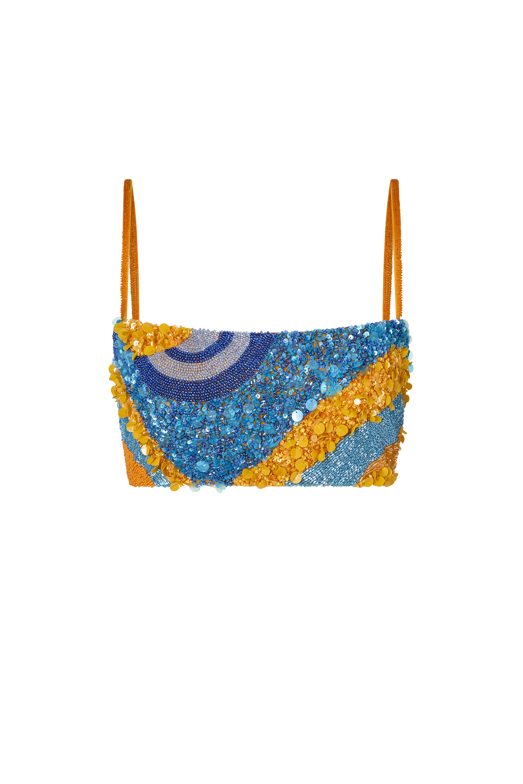 Zahira Hand Beaded Top in Sequinda