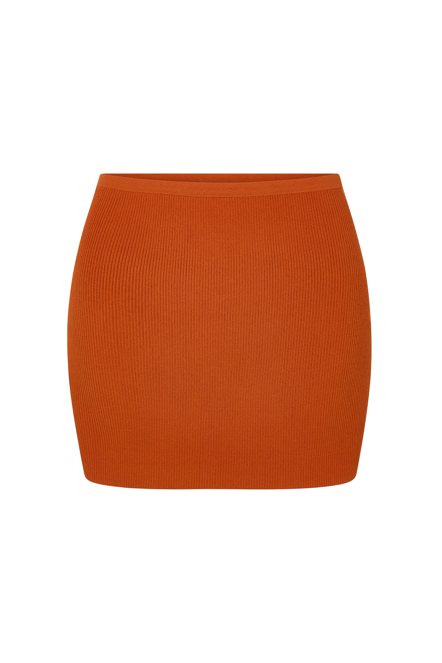 Larissa Knit Mini Skirt in Quemada