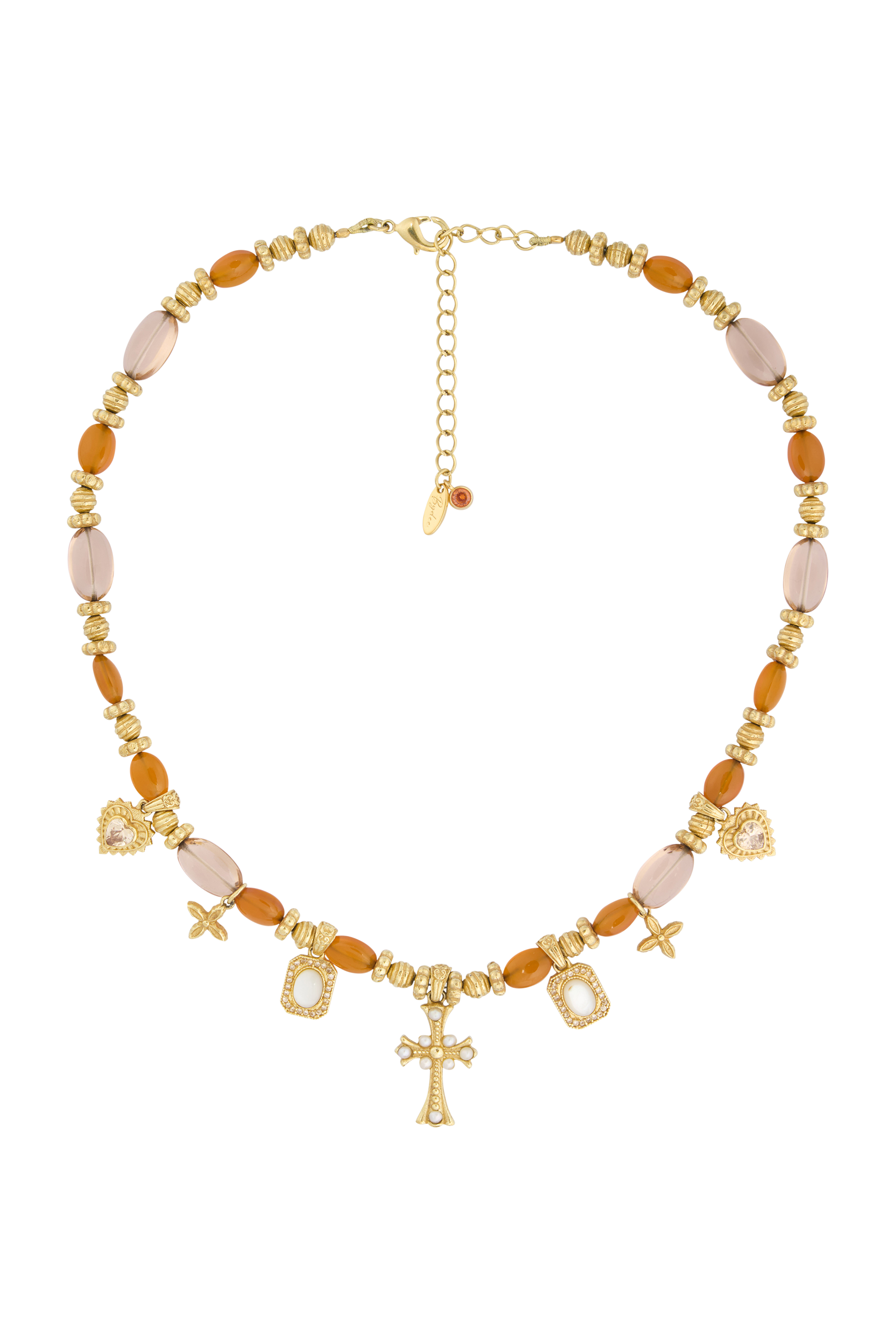 Casa Del Sol Charm Necklace in Carnelian