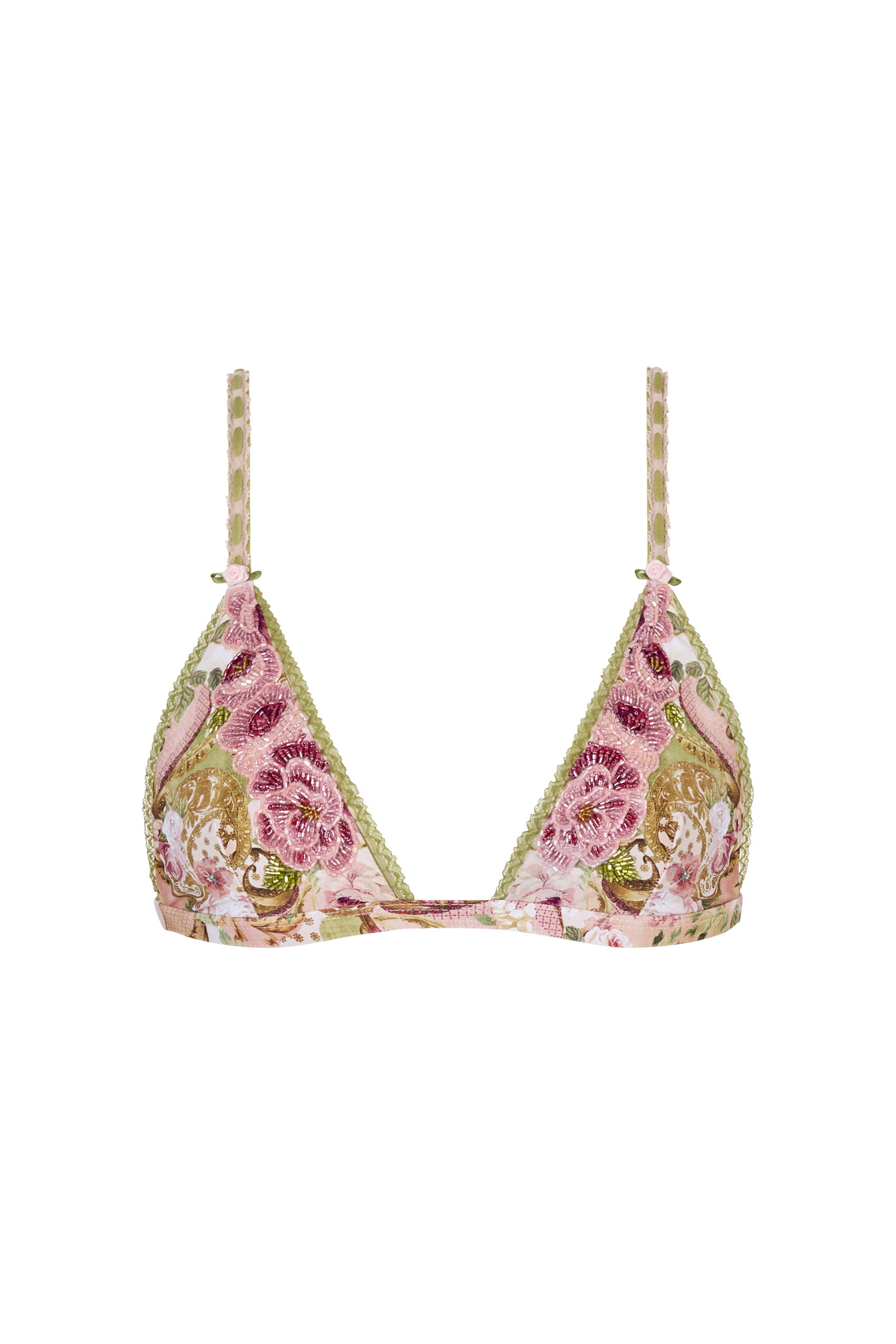 Menorca Bikini Top in Cherie
