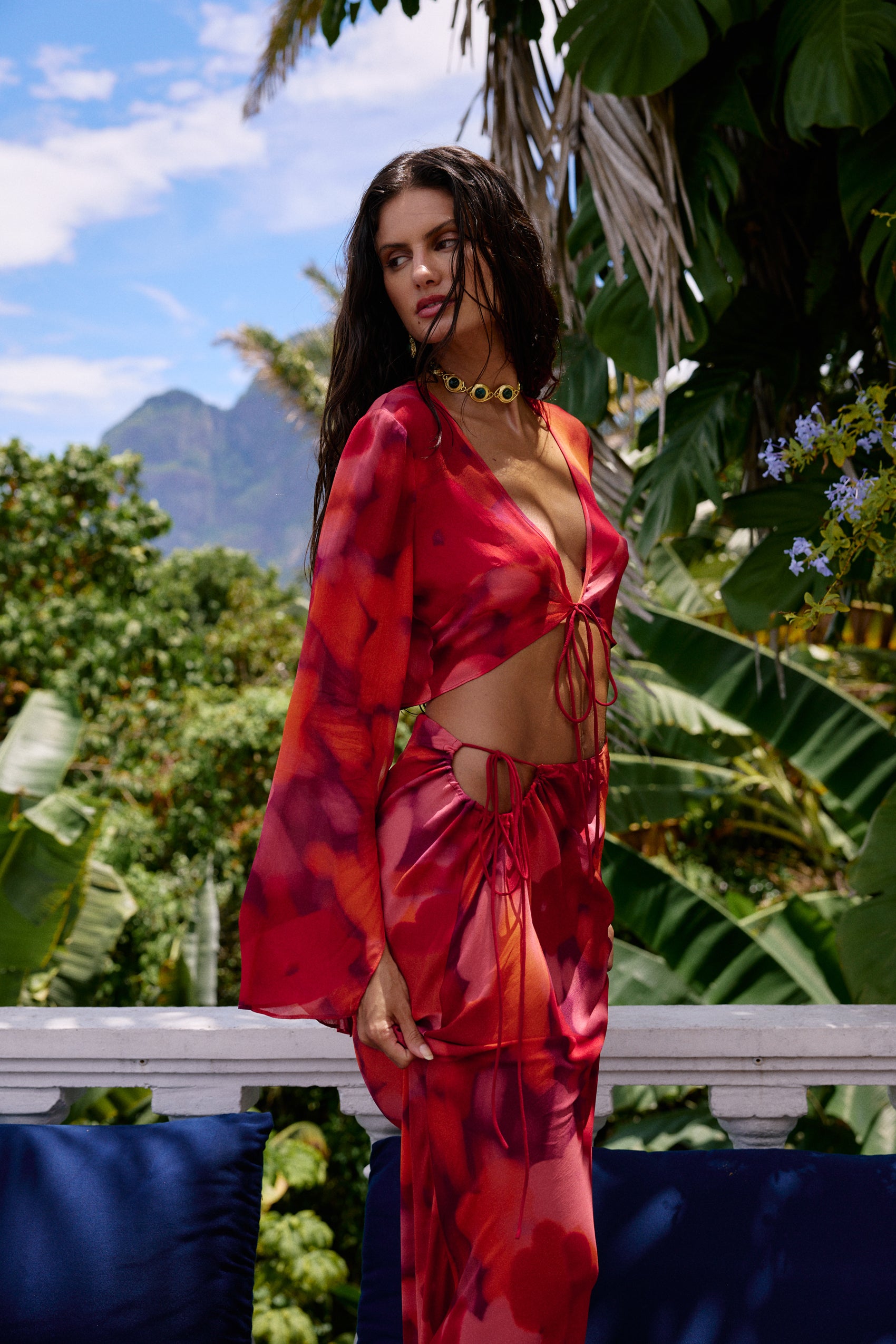 Odessa Maxi Skirt in Floresta