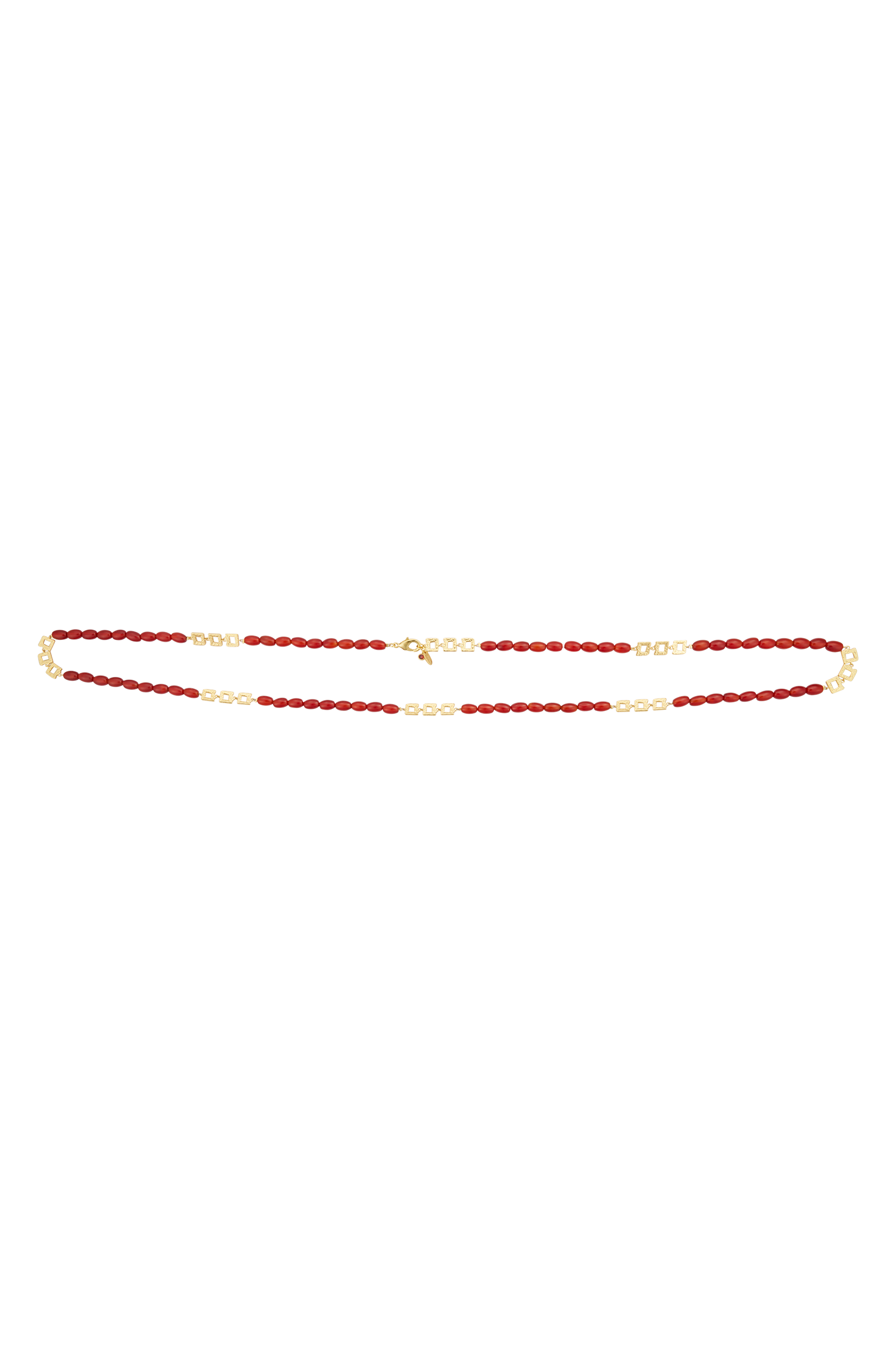 Sombra Waist Chain in Red Agate