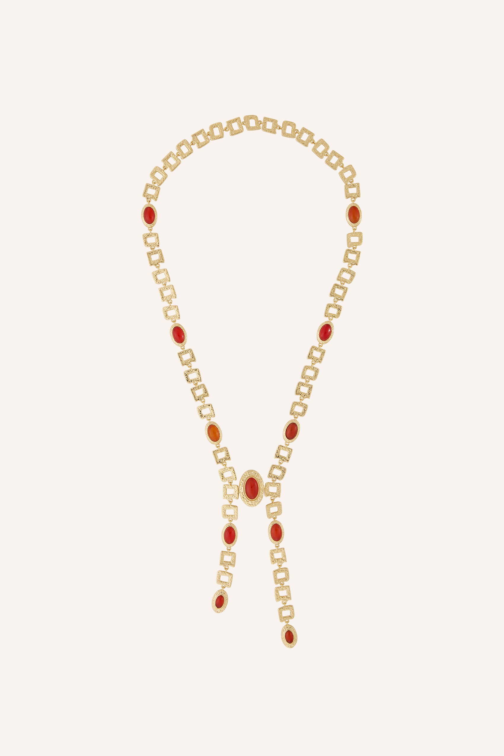 Sombra Necklace in Red Agate