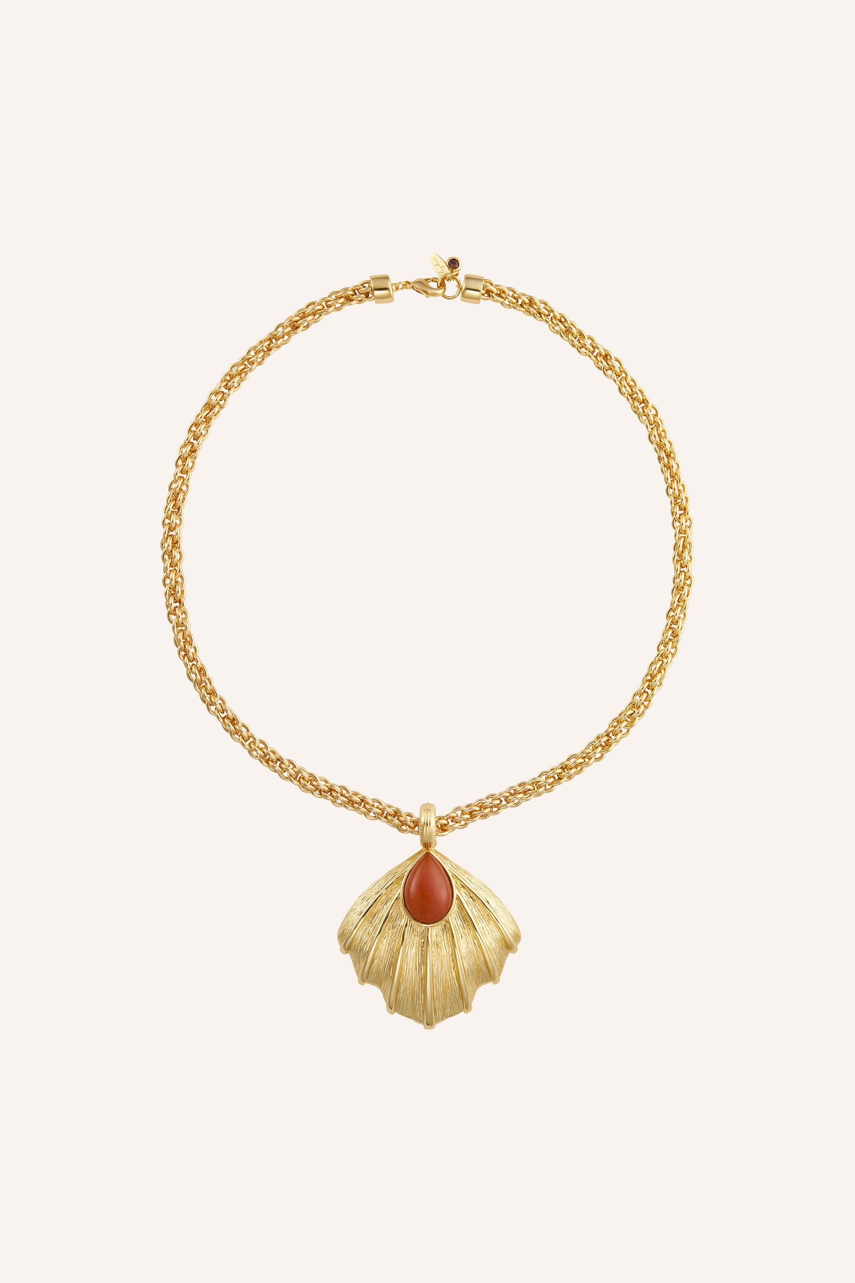 Zahana Necklace in Orange Aventurine