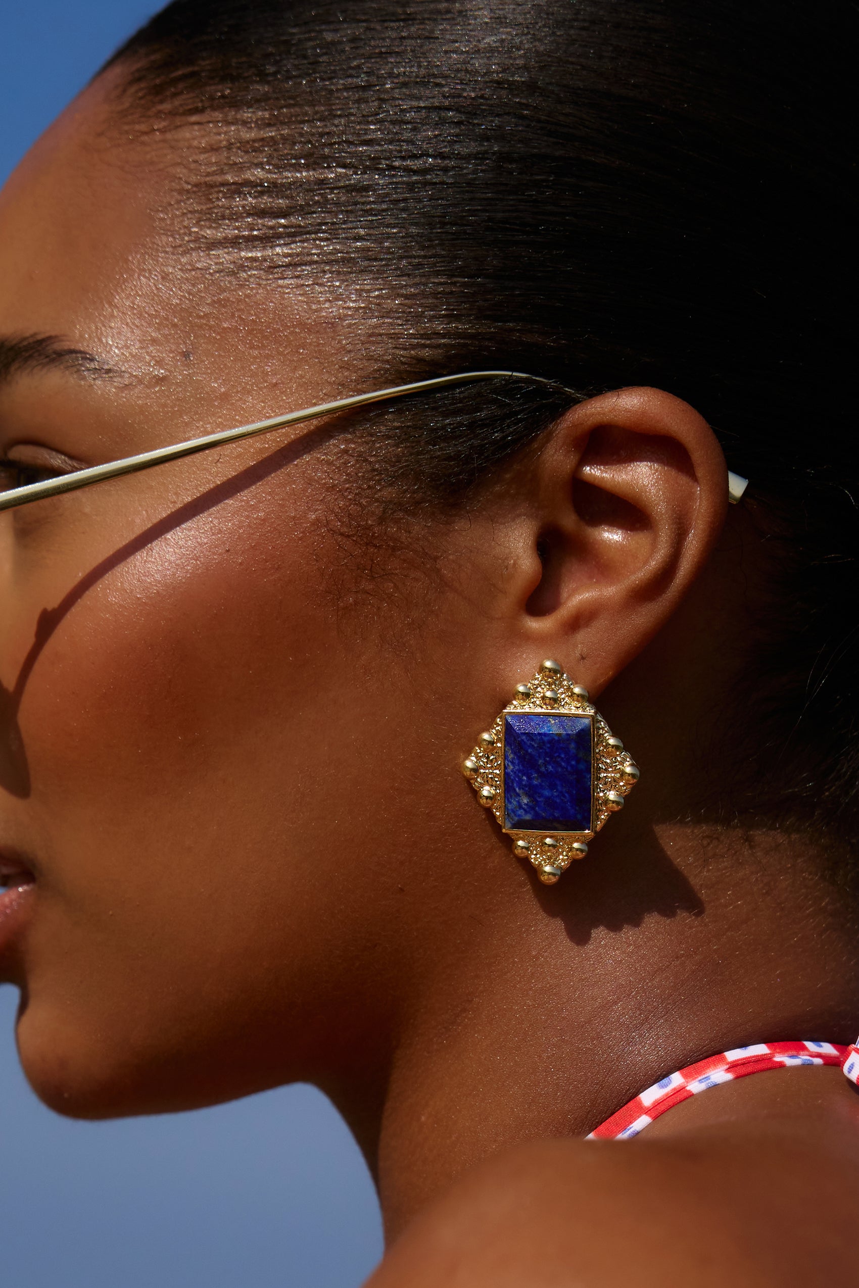 Taormina Earrings In Lapis Lazuli