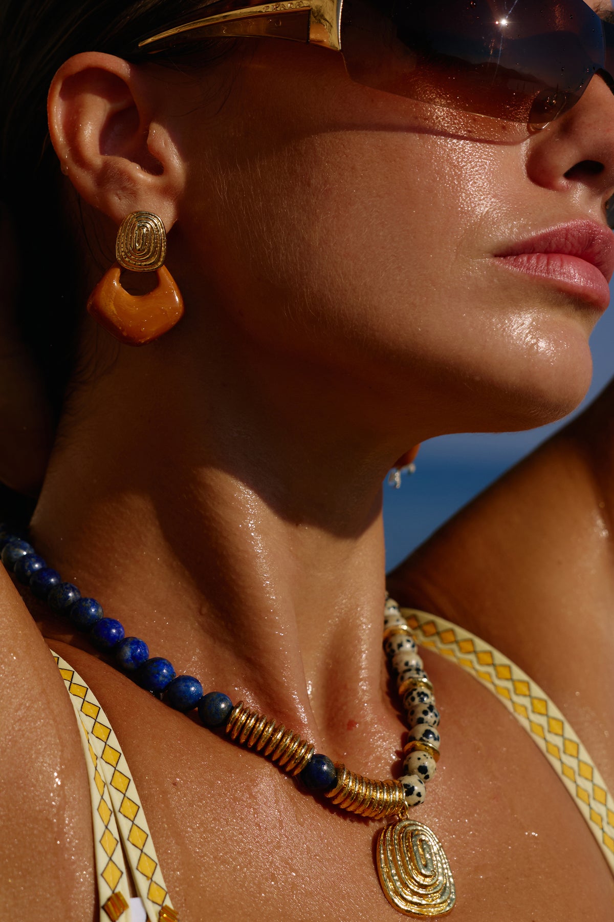 Corallo Beaded Jasper Necklace