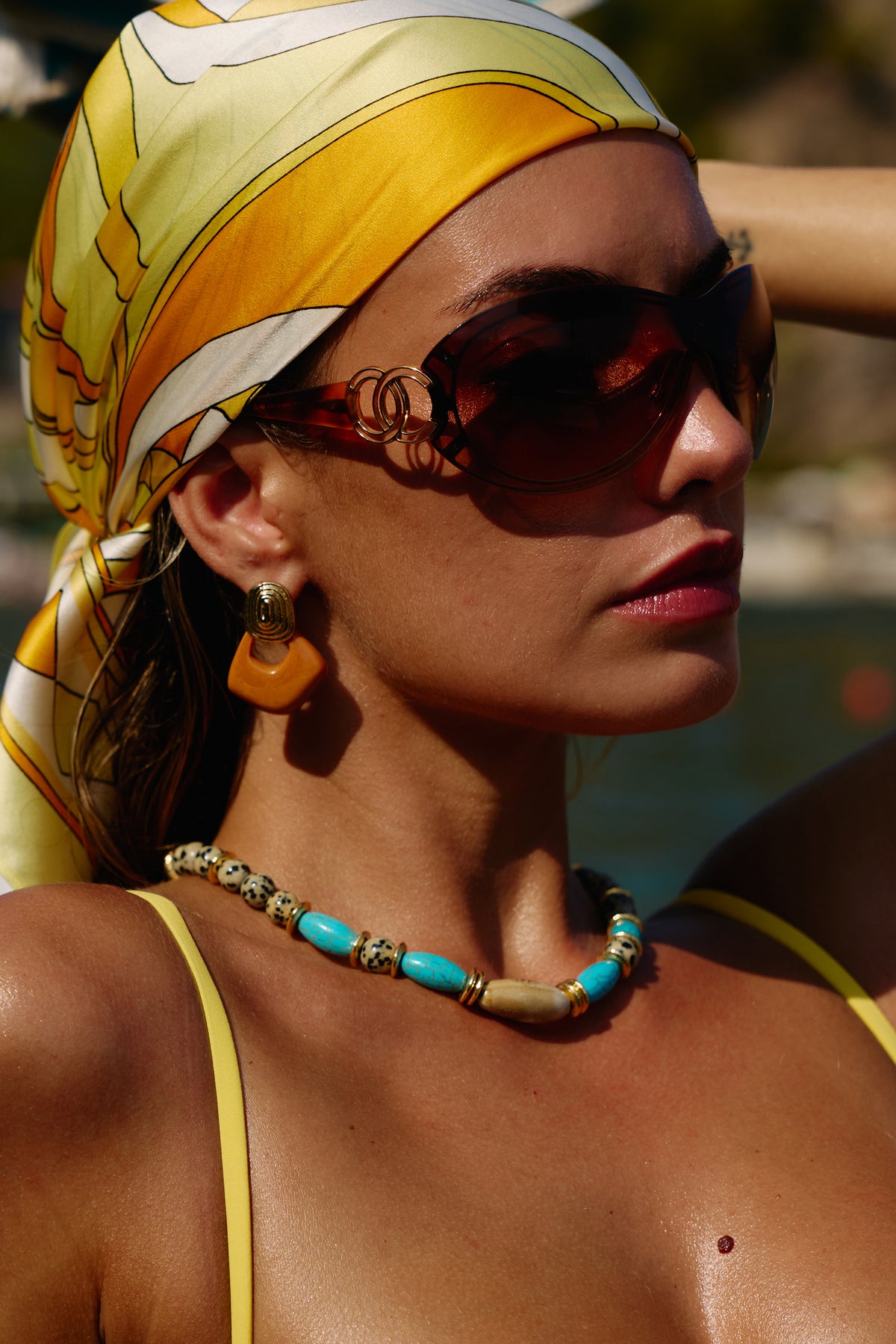 Salinara Beaded Turquoise Necklace