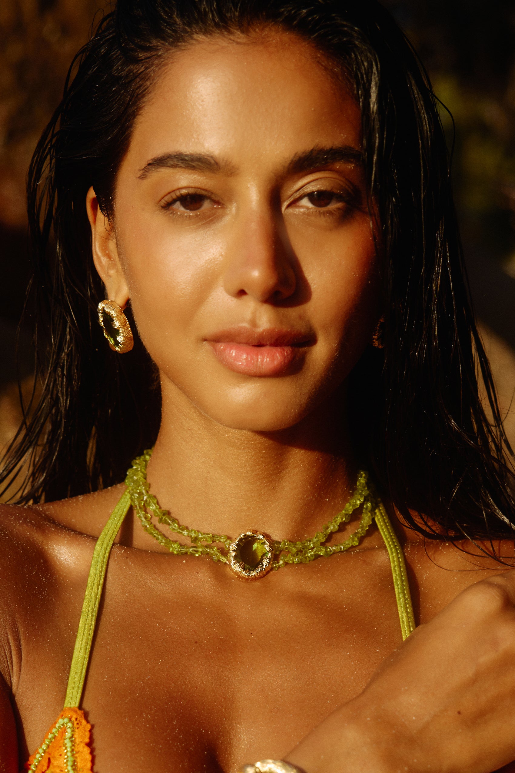 Azania Necklace in Peridot