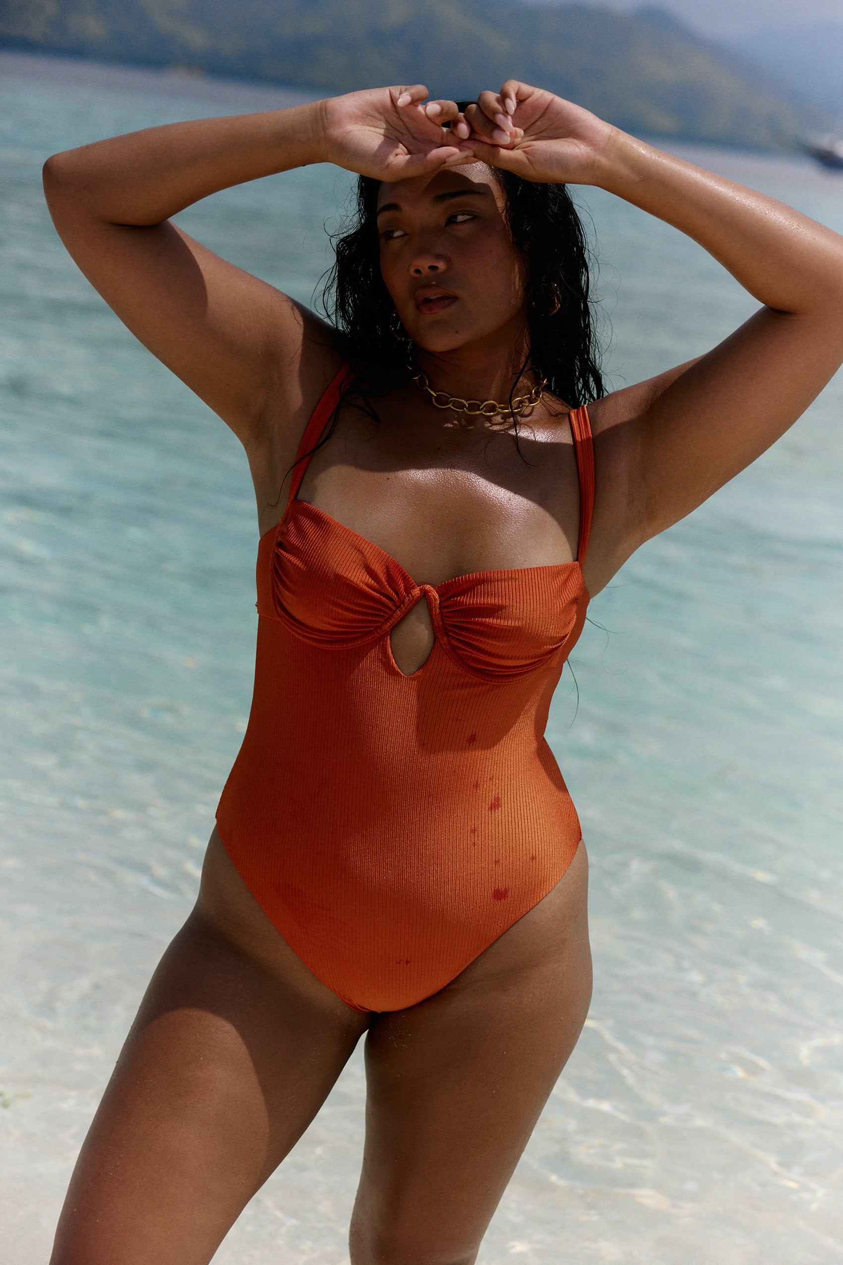 水着 Estella-k Tulum One-Piece Swimwear Seychelles One Piece swimwear -GRN- – Estella.K