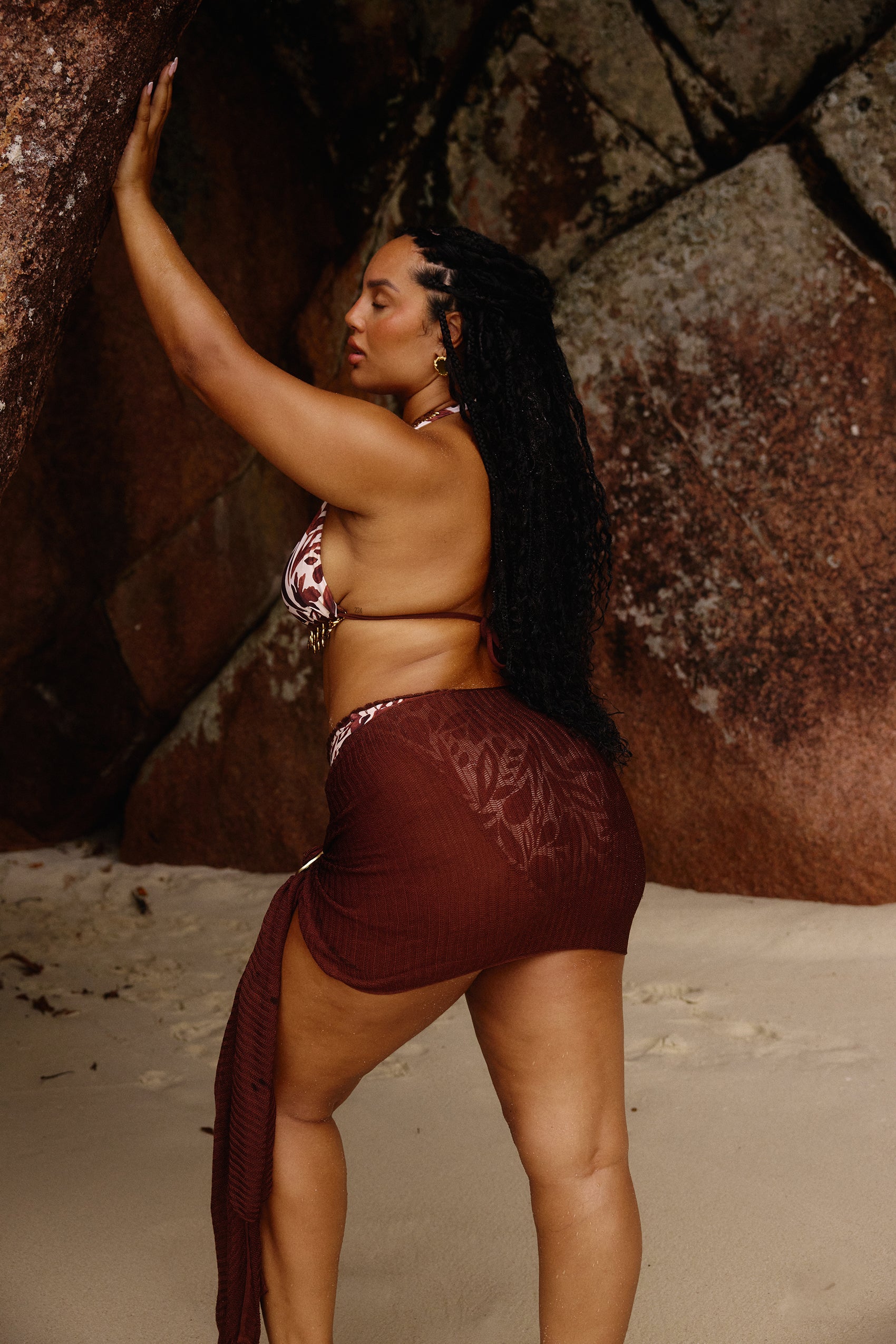 Sel De Mer Sarong in Cacao