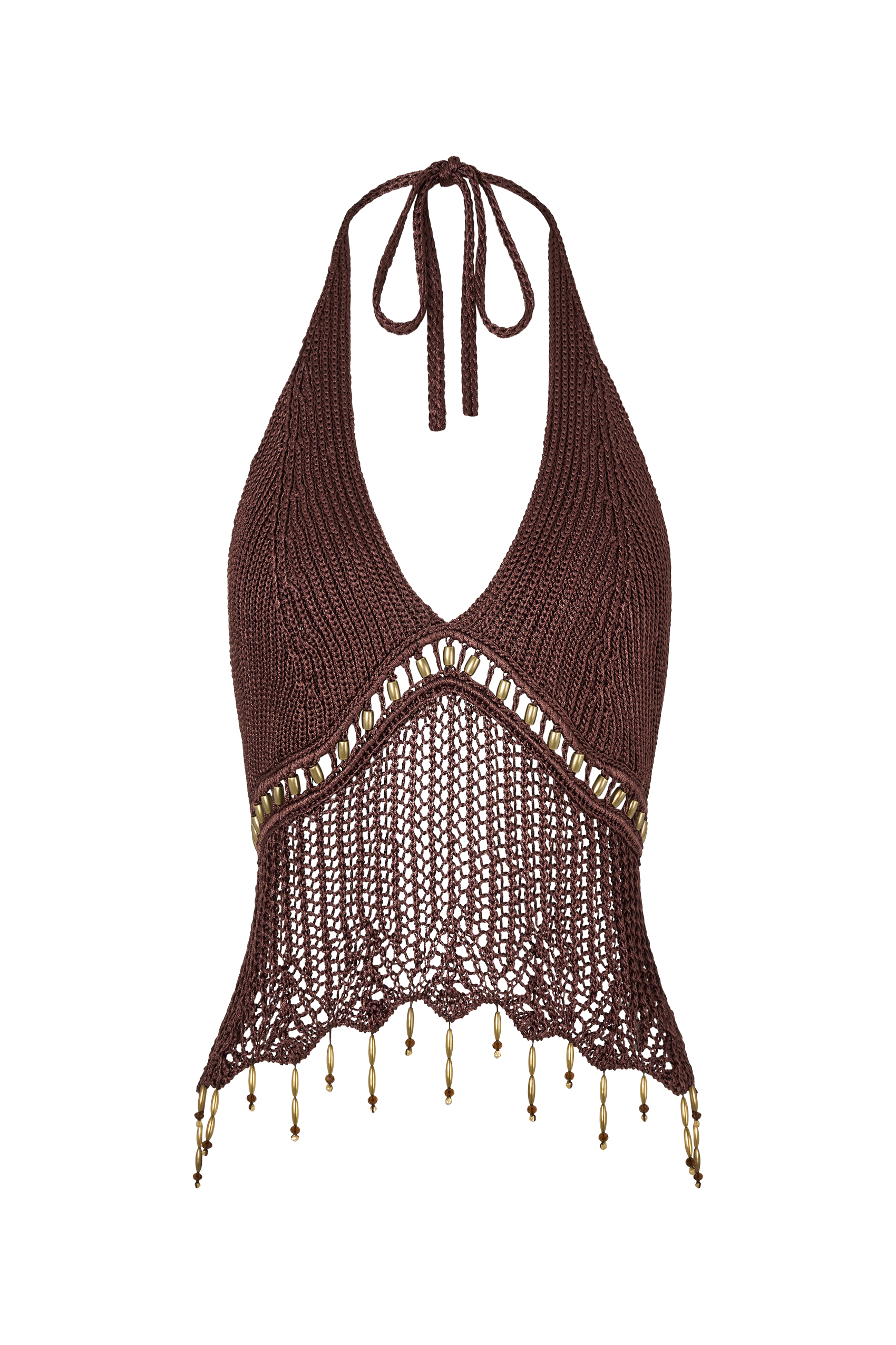 Amare Crochet Top in Cacao