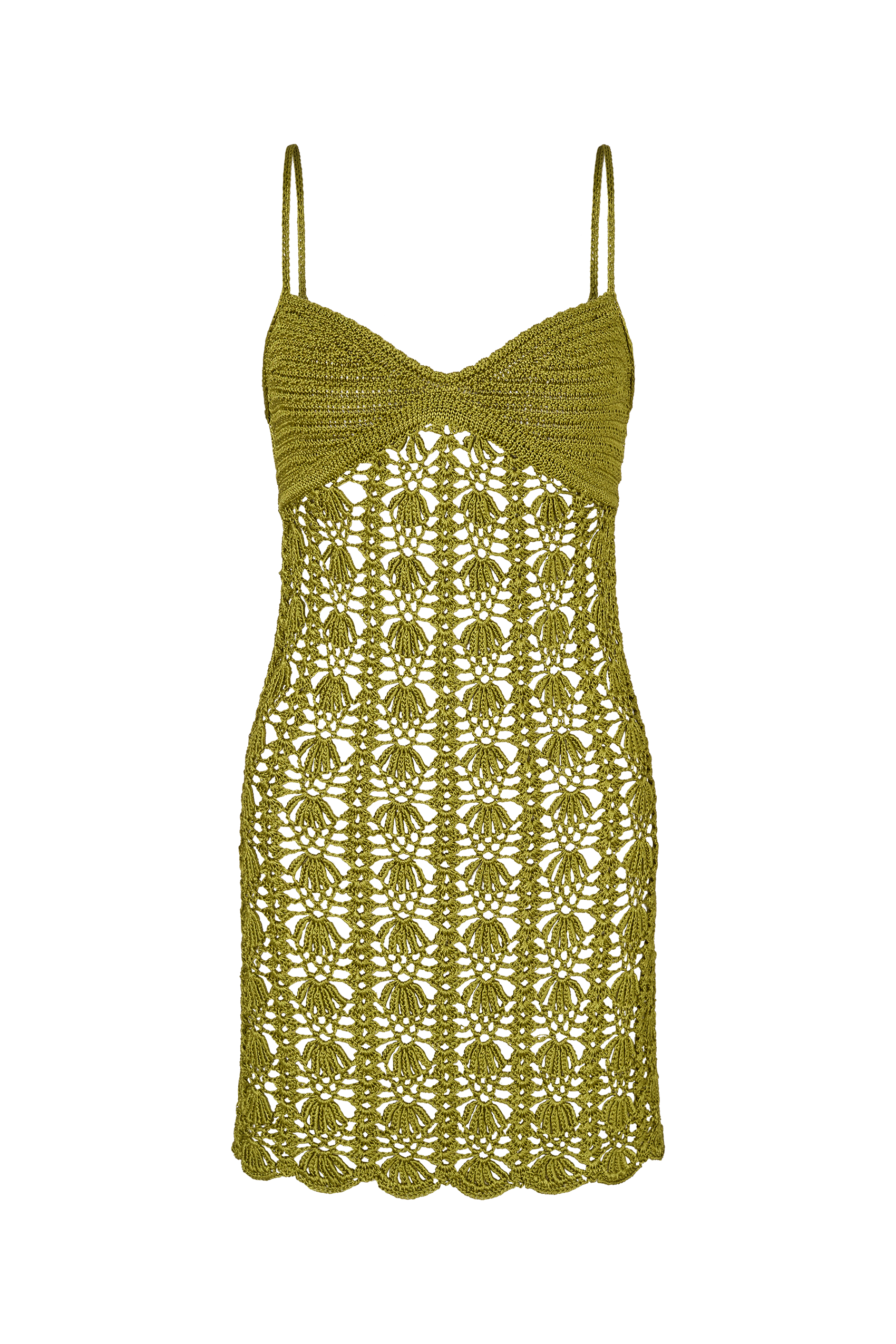 Mayan Crochet Mini Dress in Paya