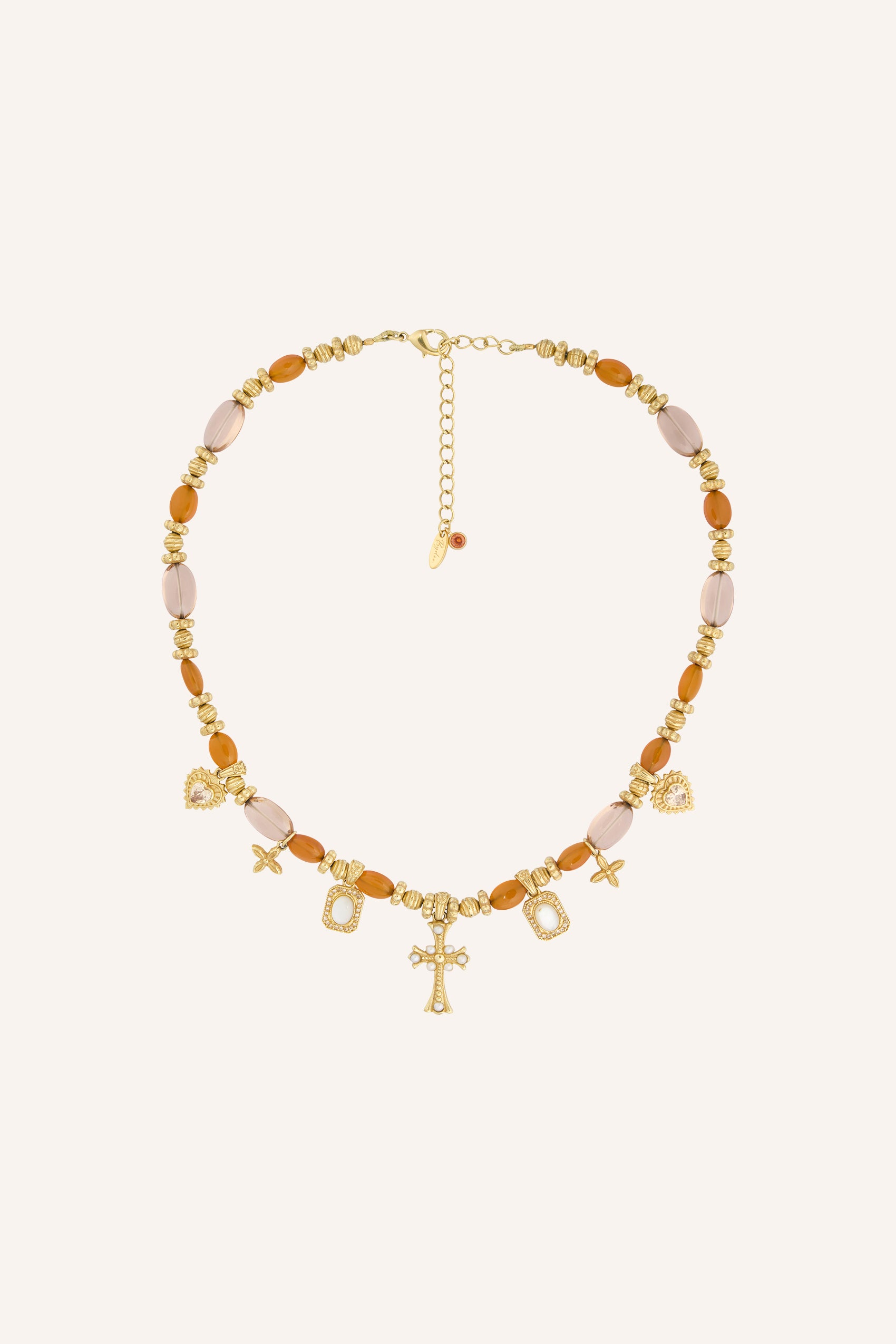 Casa Del Sol Charm Necklace in Carnelian