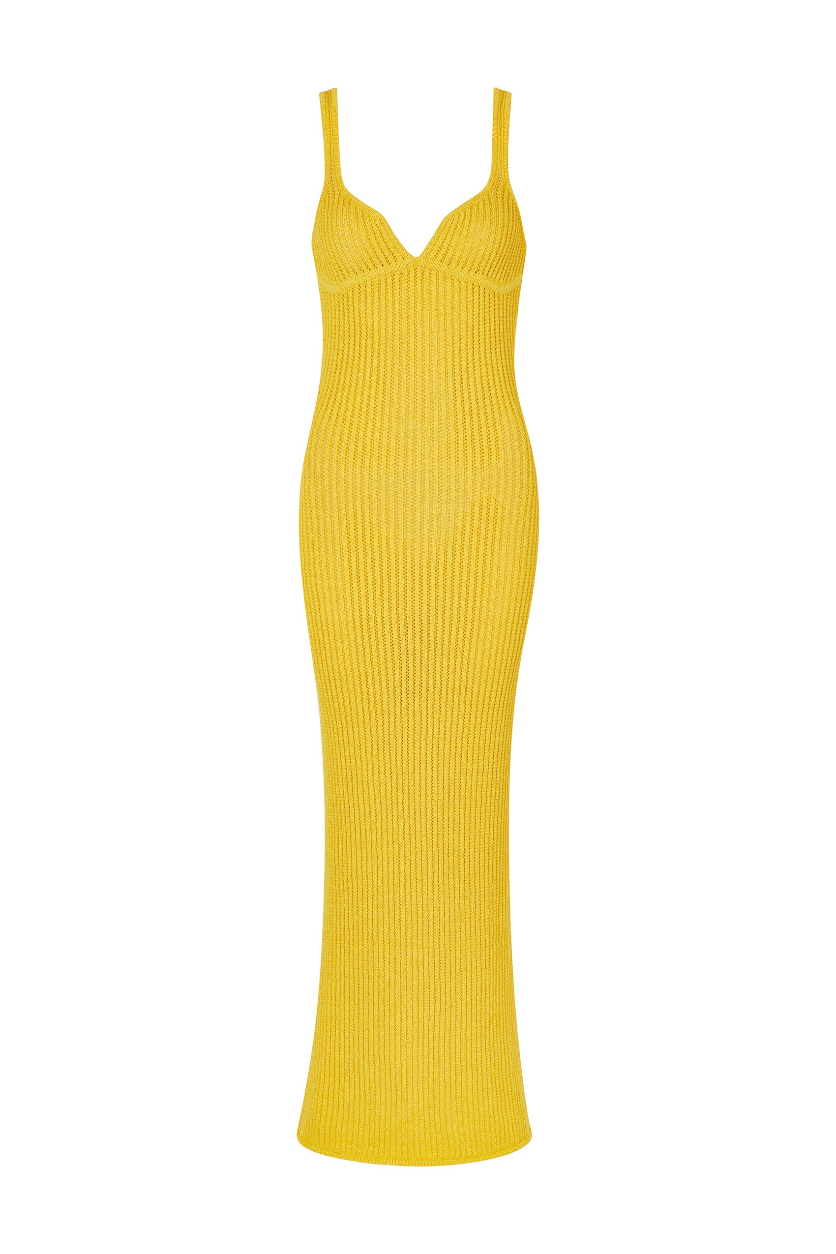 Bari Crochet Maxi Dress in Zafferano