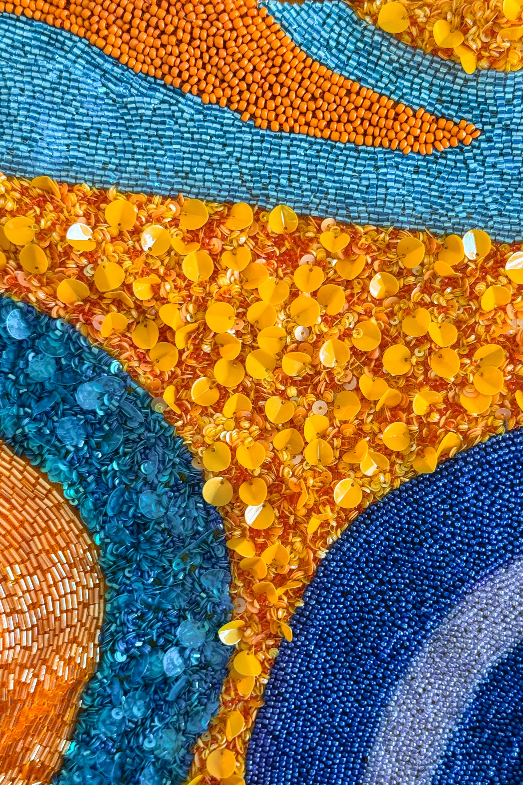 Zahira Hand Beaded Mini Skirt in Sequinda